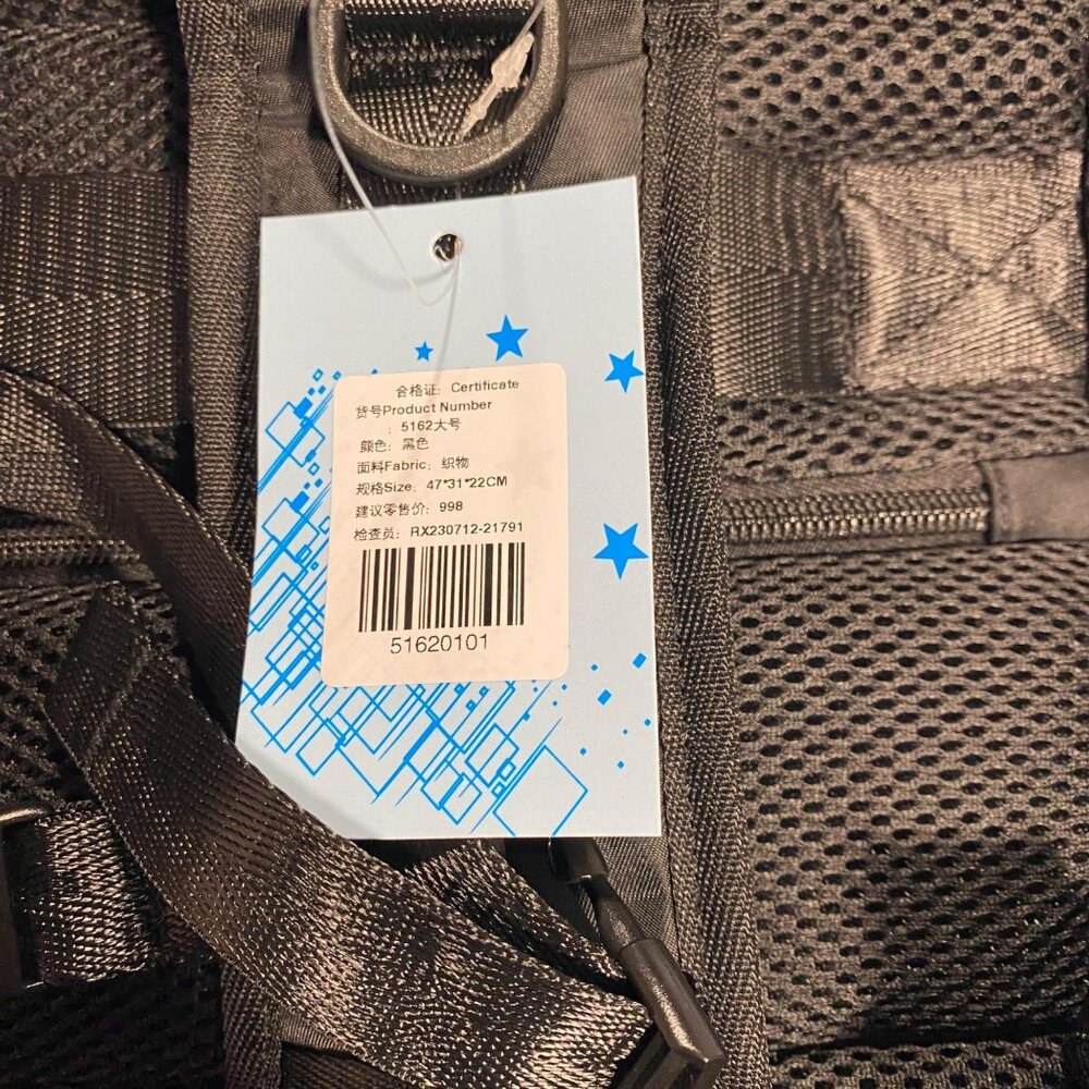 Durable Black Nylon Backpack With Multiple Pocket… - image 4